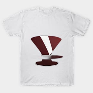 Modern Maroon Abstract Art Chair No. 965 T-Shirt